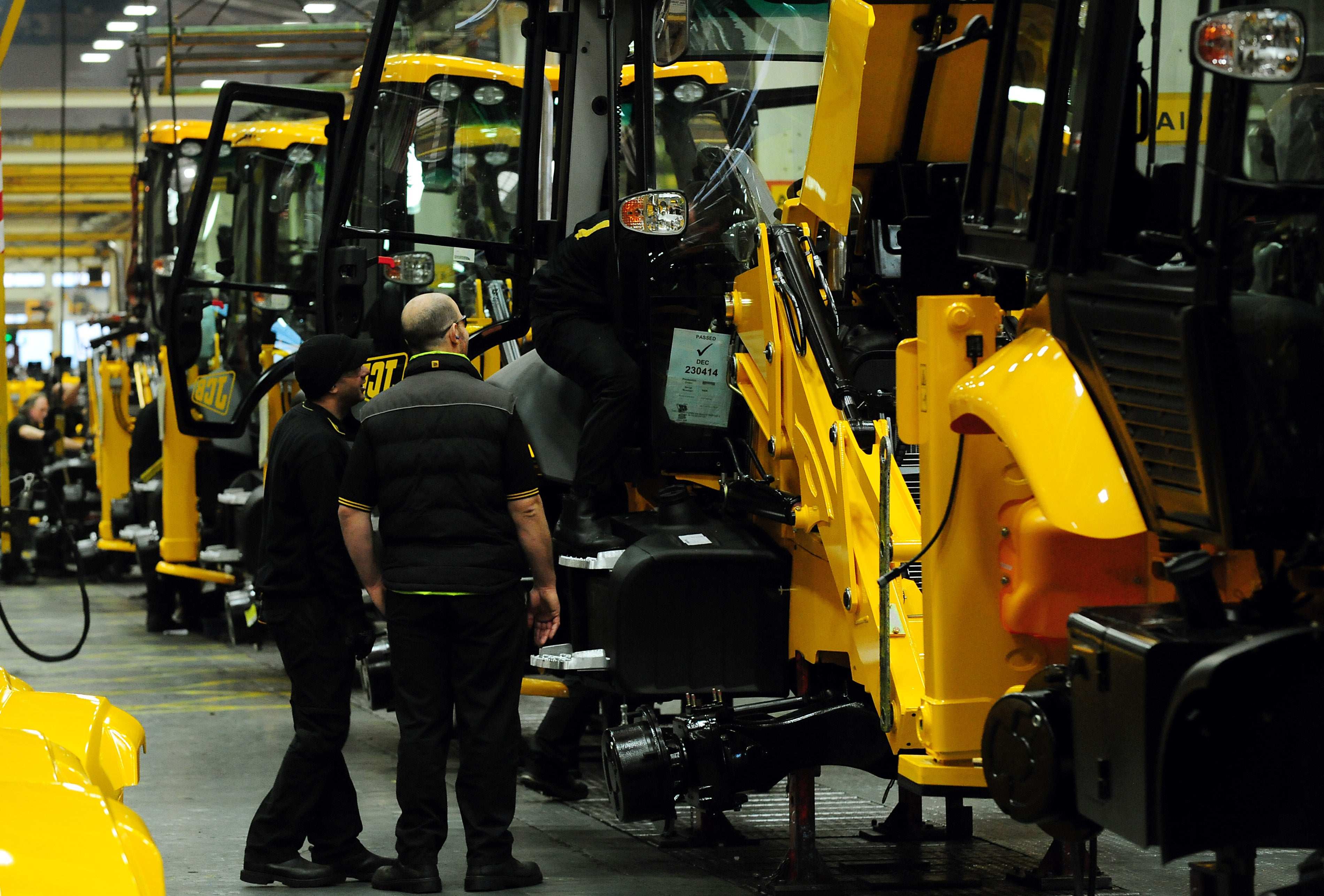 JCB’s factory in Staffordshire (Rui Vieira/PA)