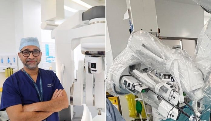 British-Pakistani surgeon sets new UK record with single-port robotic surgery