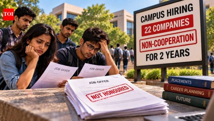 IITs to stop campus hiring by 22 companies for 2 years after 150+ job offers to 2026 graduates went unhonoured; Oracle reportedly withdrew around 40 offers