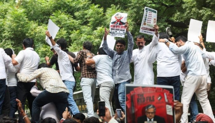 Indian police use tear gas against protesters seeking election chief’s ouster