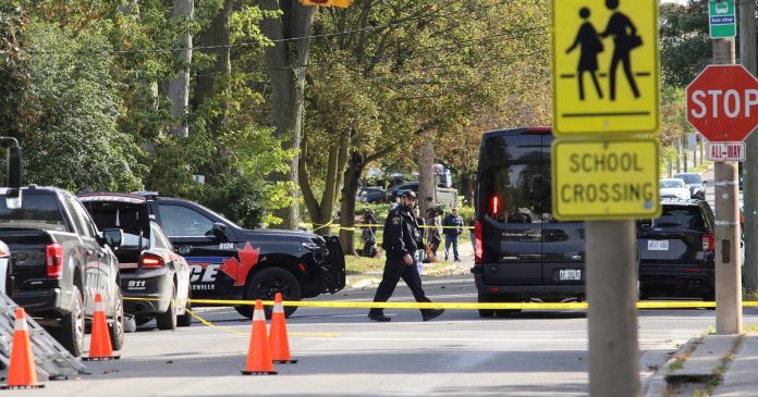 Shooting near Ontario synagogue on Yom Kippur leaves police officer wounded, man critically injured