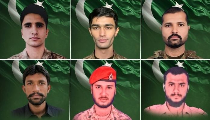 Two officers among six soldiers martyred in exchange of fire in Hangu