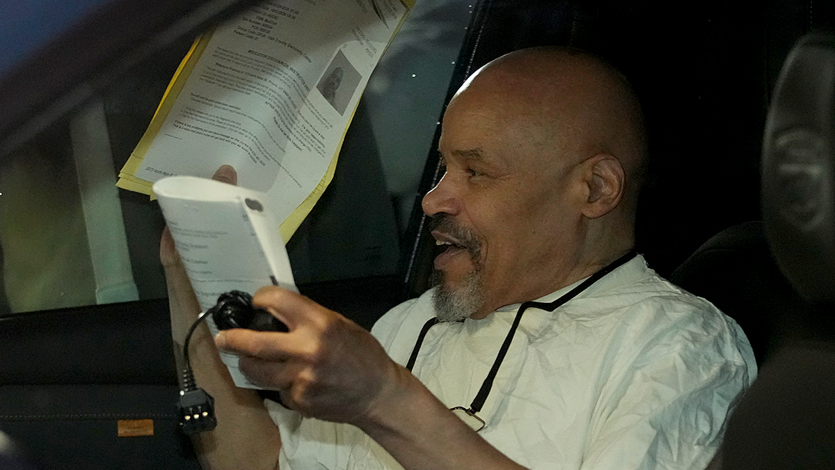 Douglas Stewart Carter sits in a car