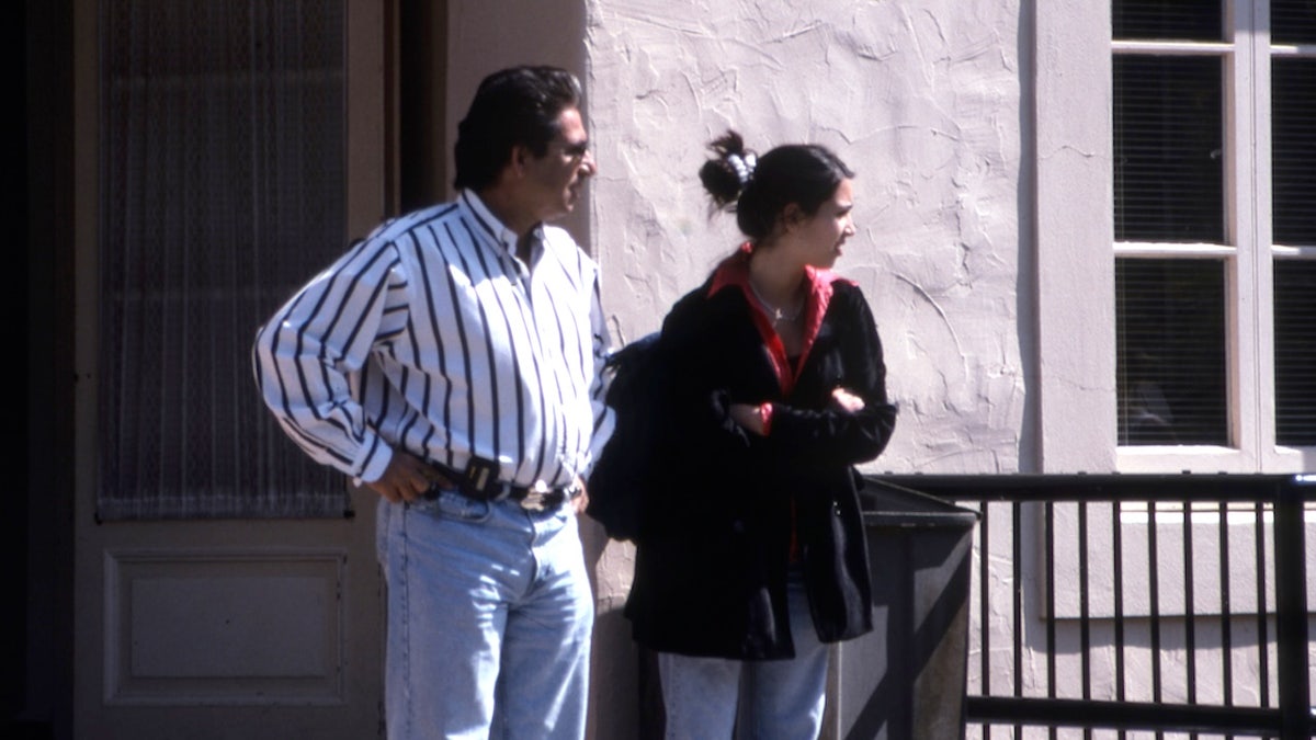 Kim Kardashian with father Robert Kardashian Sr.
