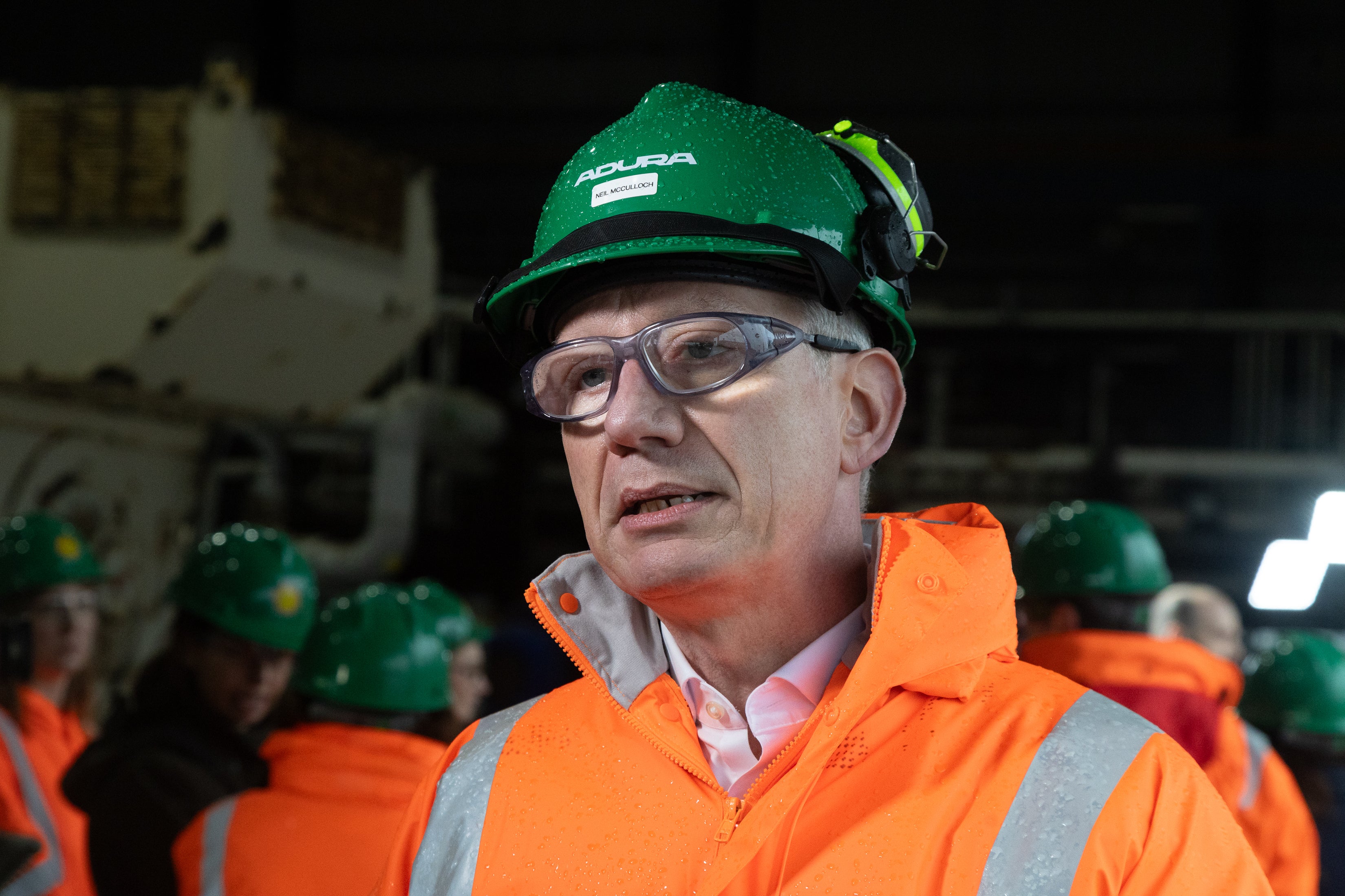 Neil McCulloch at Shell UK’s St Fergus Gas Terminal in Peterhead, Aberdeenshire (paul Reid/PA)