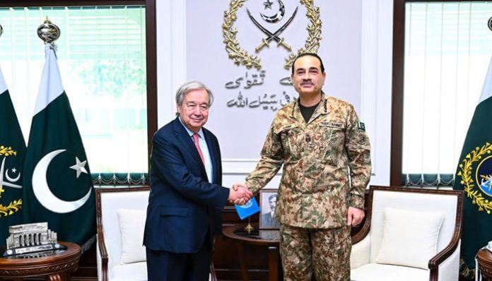 In meeting with UN chief, CDF Munir reaffirms Pakistan’s commitment to int’l peace