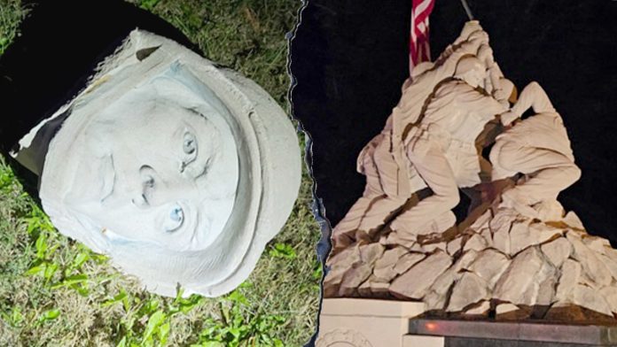 Man accused of decapitating Iwo Jima statue with sledgehammer near Quantico