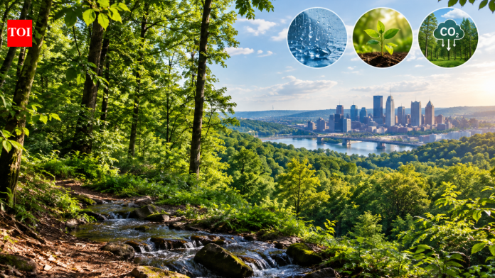 Pennsylvania awarded 7,200 to permanently protect 27 acres near Pittsburgh; officials estimate the woodland can absorb 22.5 million gallons of rainwater and sequester over 100,000 pounds of carbon a year