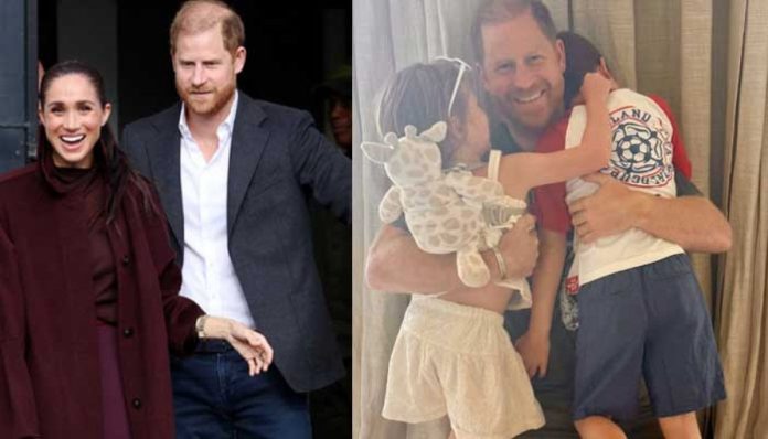 Prince Harry says Archie and Lilibet are loving UK school
