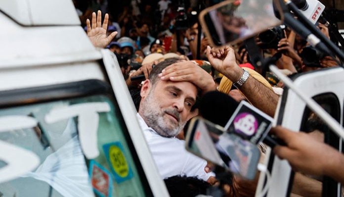 Rahul Gandhi, Indian opposition lawmakers detained over election chief protest for second day