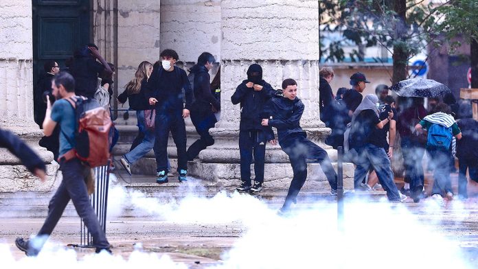 Teen’s hand blown off by police grenade during French student protests: report