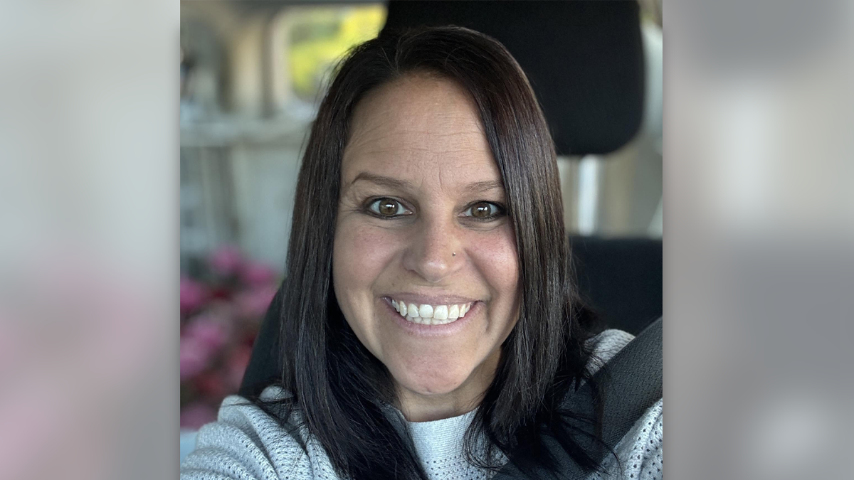 A selfie image shows Massachusetts mom Andria Hanafin,