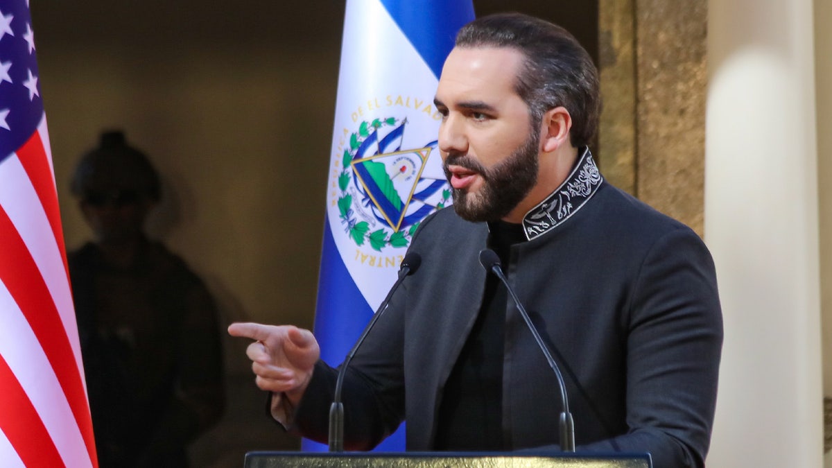 Bukele speaking