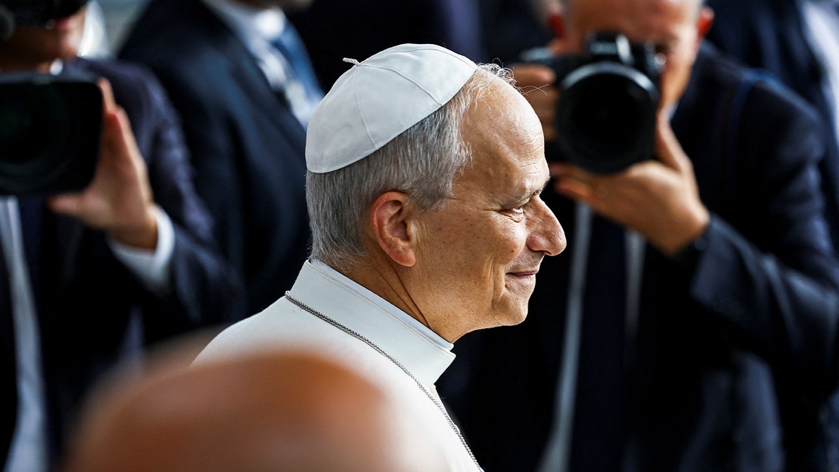 Pope Leo leaves Gemelli Hospital following his lung surgery and cancer diagnosis, in Rome, Italy, October 17, 2026.