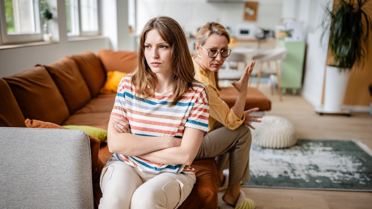 Woman and mother fighting